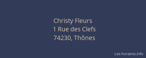 Christy Fleurs