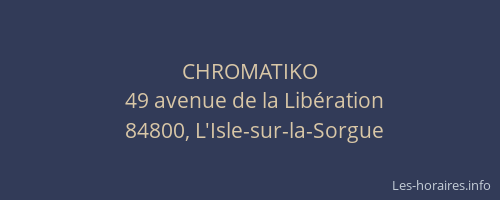 CHROMATIKO