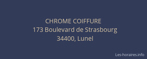 CHROME COIFFURE