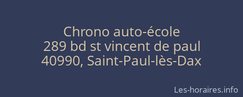 Chrono auto-école