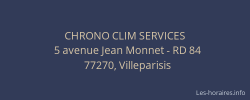 CHRONO CLIM SERVICES