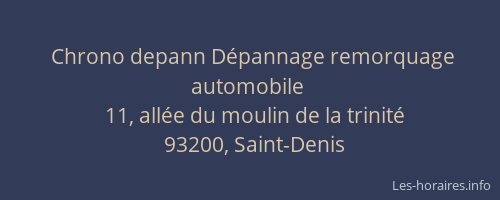 Chrono depann Dépannage remorquage automobile