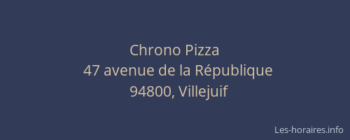 Chrono Pizza
