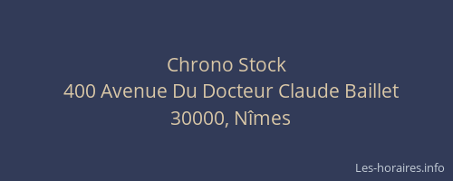 Chrono Stock