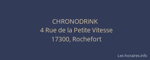 CHRONODRiNK