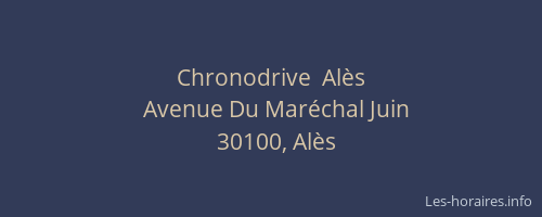 Chronodrive  Al&egrave;s