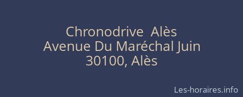 Chronodrive  Alès