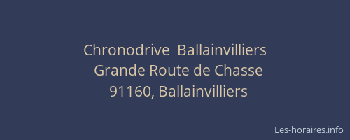 Chronodrive  Ballainvilliers