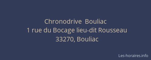Chronodrive  Bouliac