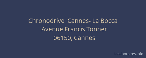 Chronodrive  Cannes- La Bocca