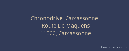 Chronodrive  Carcassonne