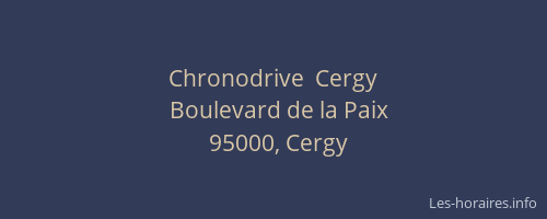 Chronodrive  Cergy
