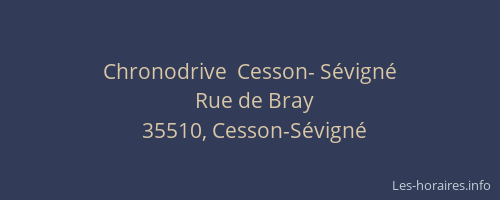 Chronodrive  Cesson- Sévigné