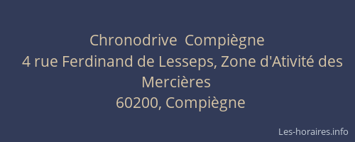 Chronodrive  Compiègne