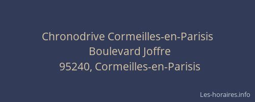 Chronodrive Cormeilles-en-Parisis