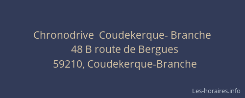 Chronodrive  Coudekerque- Branche