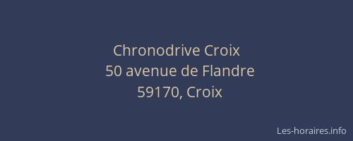 Chronodrive Croix