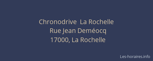 Chronodrive  La Rochelle