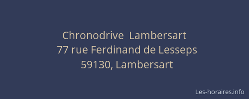 Chronodrive  Lambersart