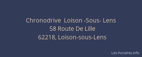 Chronodrive  Loison -Sous- Lens