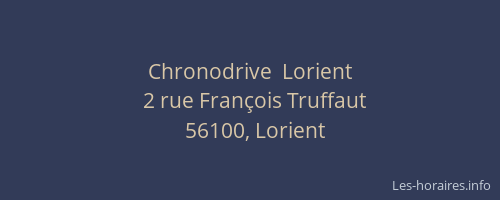 Chronodrive  Lorient