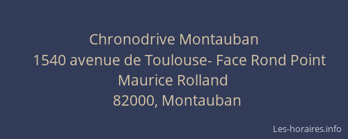 Chronodrive Montauban