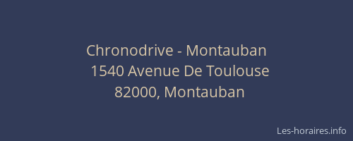 Chronodrive - Montauban