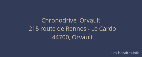 Chronodrive  Orvault