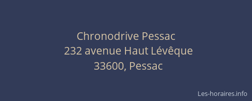 Chronodrive Pessac