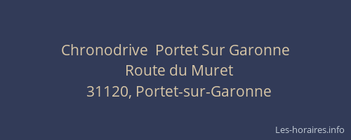 Chronodrive  Portet Sur Garonne