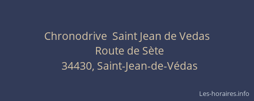 Chronodrive  Saint Jean de Vedas