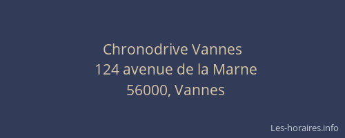 Chronodrive Vannes