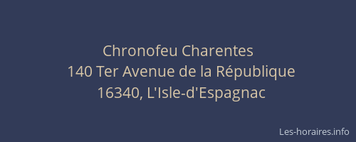 Chronofeu Charentes