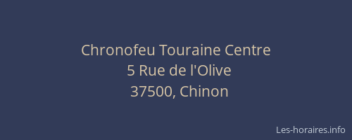 Chronofeu Touraine Centre
