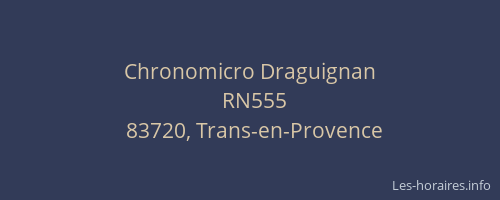 Chronomicro Draguignan