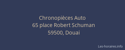 Chronopièces Auto