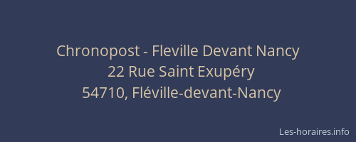Chronopost - Fleville Devant Nancy