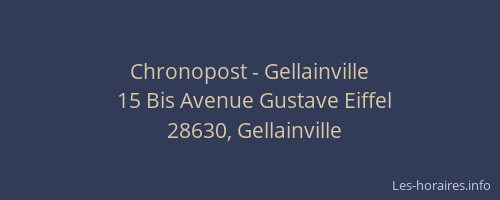 Chronopost - Gellainville