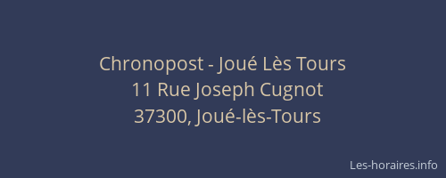 Chronopost - Joué Lès Tours