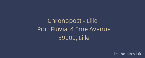 Chronopost - Lille