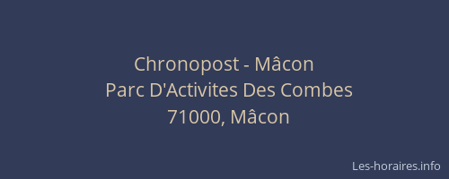 Chronopost - Mâcon