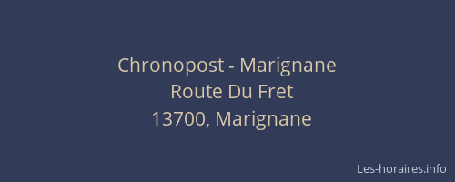 Chronopost - Marignane