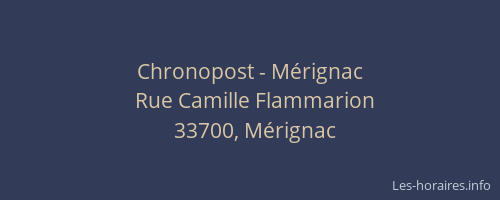 Chronopost - Mérignac