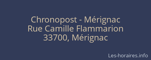 Chronopost - Mérignac