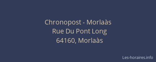 Chronopost - Morlaàs