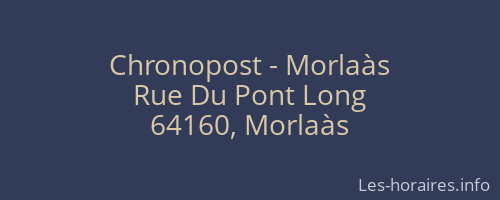 Chronopost - Morlaàs