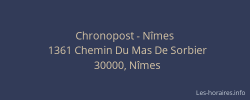 Chronopost - Nîmes