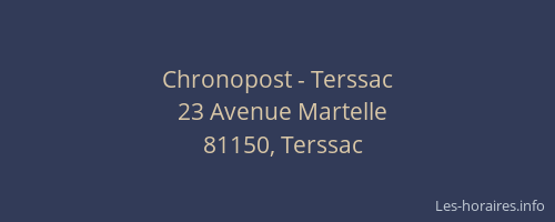 Chronopost - Terssac