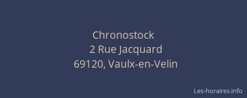 Chronostock