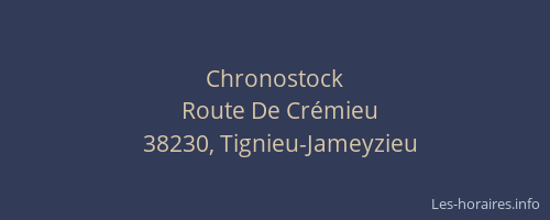Chronostock